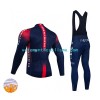 Homme Tenue Cycliste Manches Longues et Collant à Bretelles Hiver Thermal Fleece 2022 Ineos Grenadiers N001